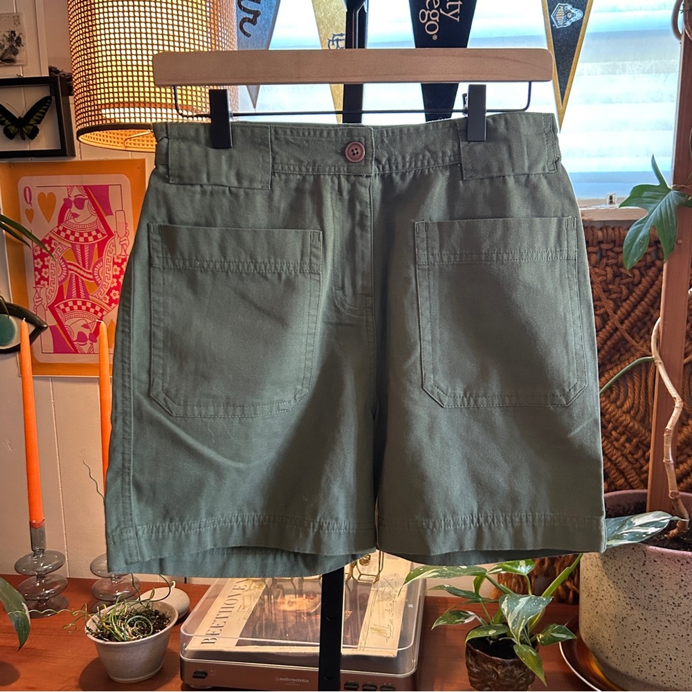 Cotopaxi Campana Shorts Green Organic Cotton Hiking Outdoor